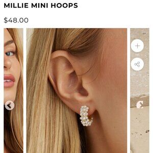 Millie Mini Pearl Hoops
